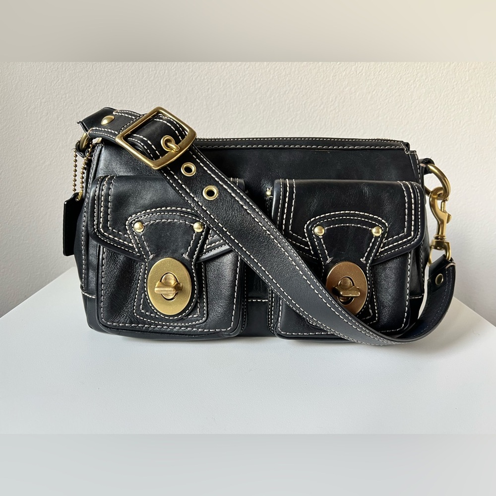 **SOLD** Vintage Coach Legacy Turnlock Shoulder Bag F12868